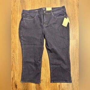 NYDJ Marilyn Straight Leg Dark Wash Lift Tuck Jeans 22WP NWT Cool Embrace Plus